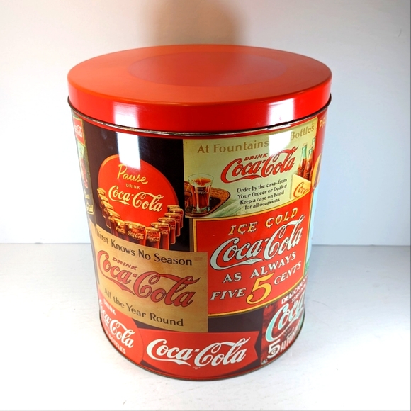 Coca-Cola Tin 1989 100 Years of Coke Advertising Signs - Picture 3 of 8